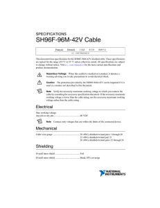 SH96F-96M-42V Cable Specifications
