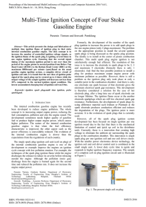 Multi-Time Ignition Concept of Four Stoke Gasoline Engine