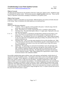 Troubleshooting Lucas Points Ignition Systems