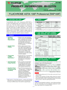 FUJICHROME ASTIA 100F Professional [RAP100F]