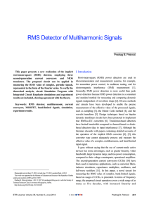 RMS Detector of Multiharmonic Signals