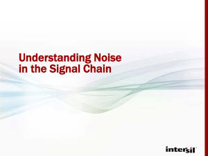 Understanding Noise in the Signal Chain Webinar