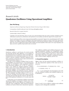 Quadrature Oscillators Using Operational Amplifiers