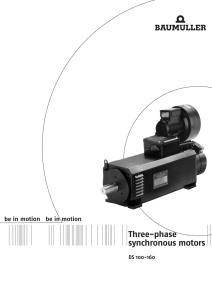 Three-phase synchronous motors