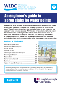 An engineer`s guide to apron slabs for water points