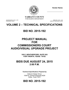 2015-192 Volume 2 Technical Specifications