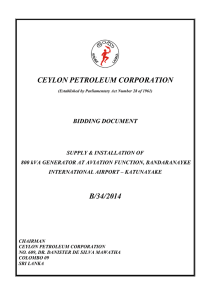 CEYLON PETROLEUM CORPORATION B/34/2014