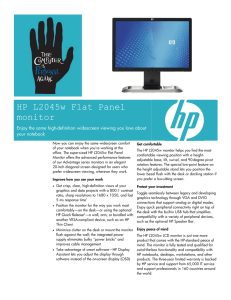 HP L2045w Flat Panel Monitor