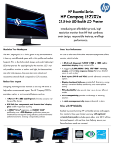 HP Compaq le2202x LED Monitor