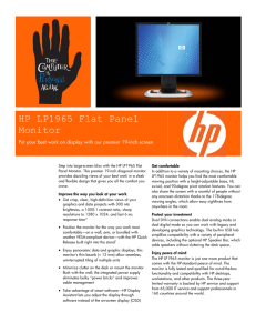 HP LP1965 Flat Panel Monitor