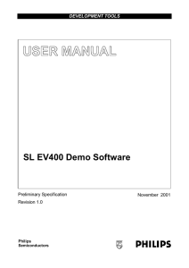 SL EV400 Demo Software