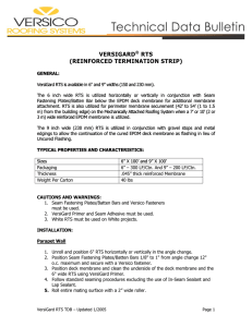 versigard® rts (reinforced termination strip)