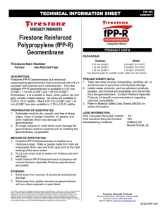 Firestone Reinforced Polypropylene (fPP