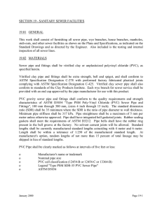 City of Clovis Standard Specifications 2000 section 19 SANITARY