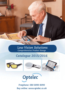 Low Vision Solutions Catalogue 2015/2016