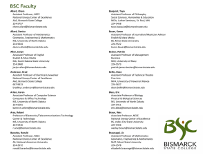 BSC Faculty - Bismarck State College