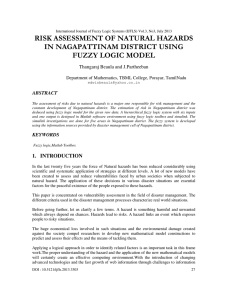 risk assessment of natural hazards in nagapattinam district using