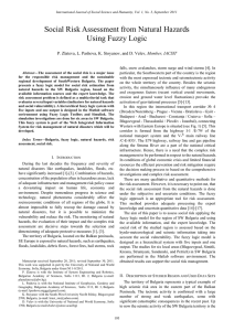 Social Risk Assessment from Natural Hazards Using Fuzzy