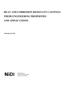 heat and corrosion resistant castings