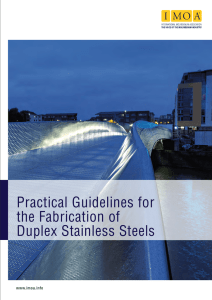 Practical Guidelines for the Fabrication of Duplex Stainless