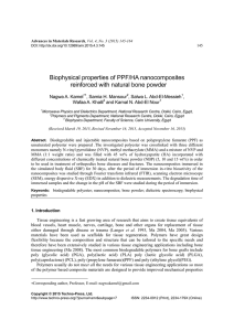 Biophysical properties of PPF/HA nanocomposites reinforced with