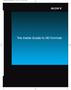 The Inside Guide to HD Formats
