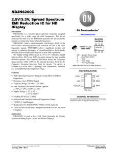 NB3N6200C - 2.5V/3.3V Spread Spectrum EMI Reduction IC for HD