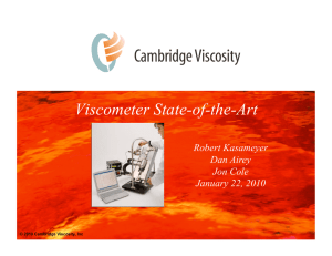 Viscometer State-of-the-Art
