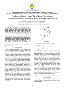 Design and Analysis of Two-Stage Operational Transconductance