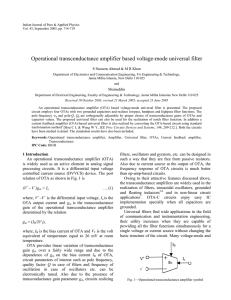 Operational transconductance amplifier based voltage