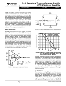 An IC Operational Transconductance Amplifier (OTA) With Power