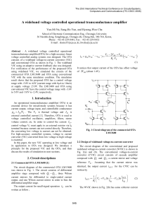 A wideband voltage controlled operational transconductance amplifier