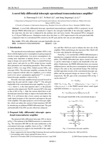 A novel fully differential telescopic operational transconductance