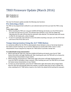 TRIO Update Release Notes
