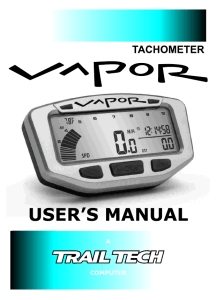 Vapor Instructions - Trail Tech Gallery