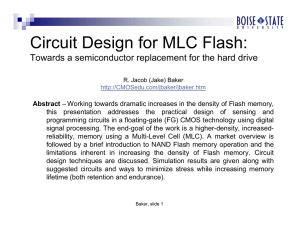 Circuit Design for MLC Flash