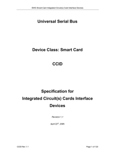 USB Integrated Circuit(s) Cards Interface Devices