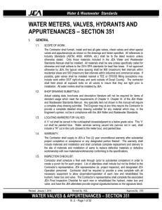 water meters, valves, hydrants and appurtenances – section 351