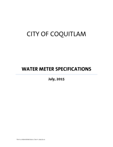 Coquitlam Water Meter Specifications