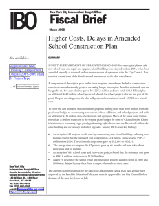 Higher Costs, Delays in Amended School Construction Plan