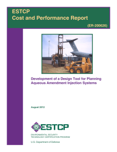 Development of a Design Tool for Planning Aqueous Amendment