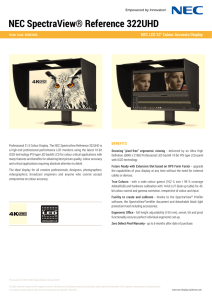 NEC SpectraView® Reference 322UHD