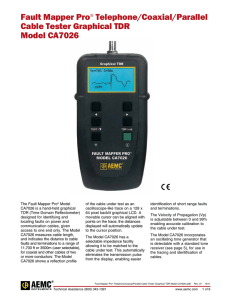 Fault Mapper Pro® Telephone/Coaxial/Parallel Cable Tester