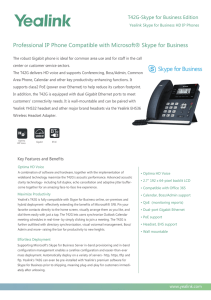 Professional IP Phone Compatible with Microsoft® Skype
