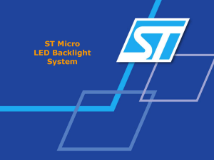 ST Micro LED Backlight System