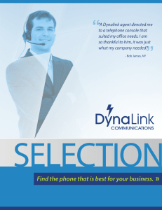 Dynalink Hosted PBX Service Overview