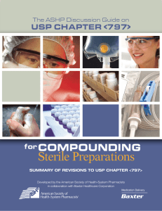 ASHP Discussion Guide on USP Chapter 797: Compounding Sterile