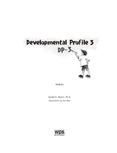 Developmental Profile 3 DP-3