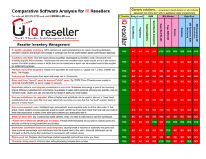 Comparative Software Analysis for IT Resellers