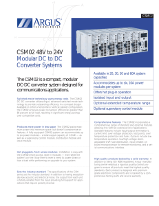 CSM02 48V to 24V Modular DC to DC Converter Systems